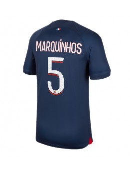 Billige Paris Saint-Germain Marquinhos #5 Hjemmedrakt 2023-24 Kortermet